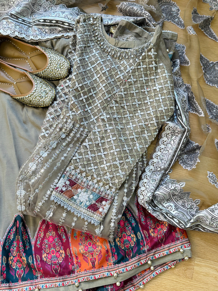 EMBROIDERED PARTYWEAR FROCK ALPW165
