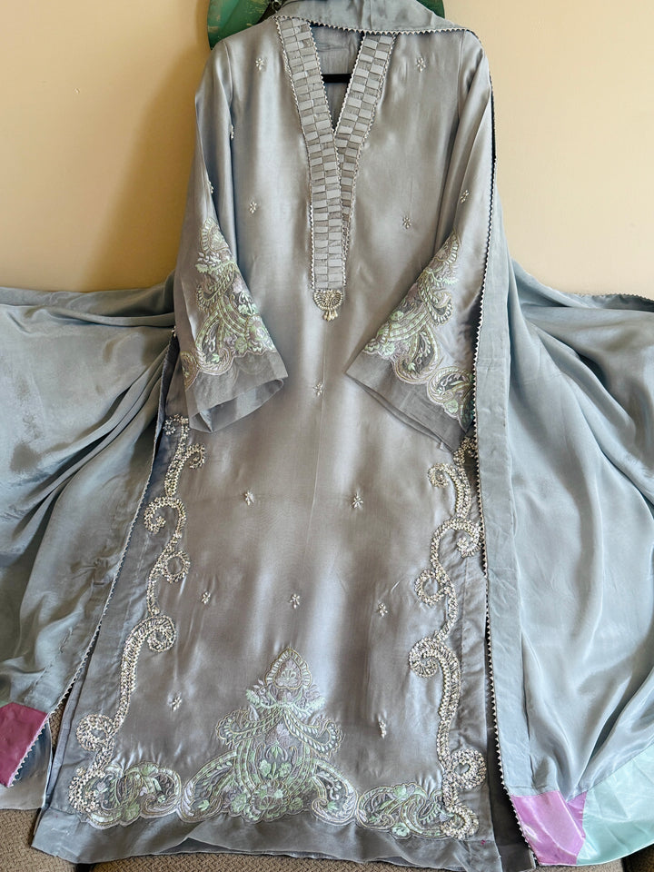 HEAVY PURE SILK CUSTOM PARTYWEAR MUSF11
