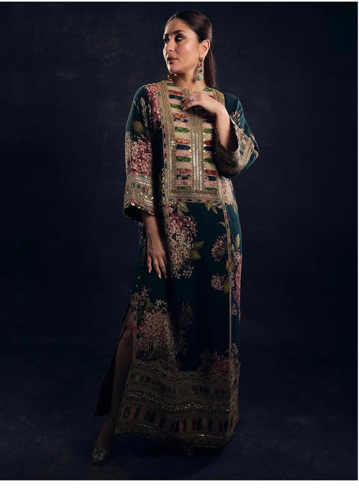 PURE CREPE SILK FUSION KAFTAN SFKF02