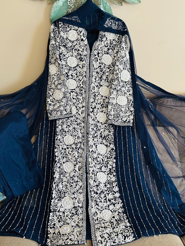 HEAVY PARTYWEAR PEARLWORK SUIT ALPW05