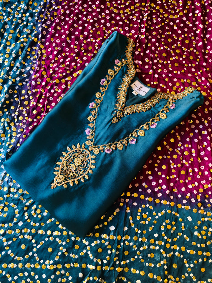 CUSTOM SERIES PURE SILK CHUNRI SUITS CHSF14