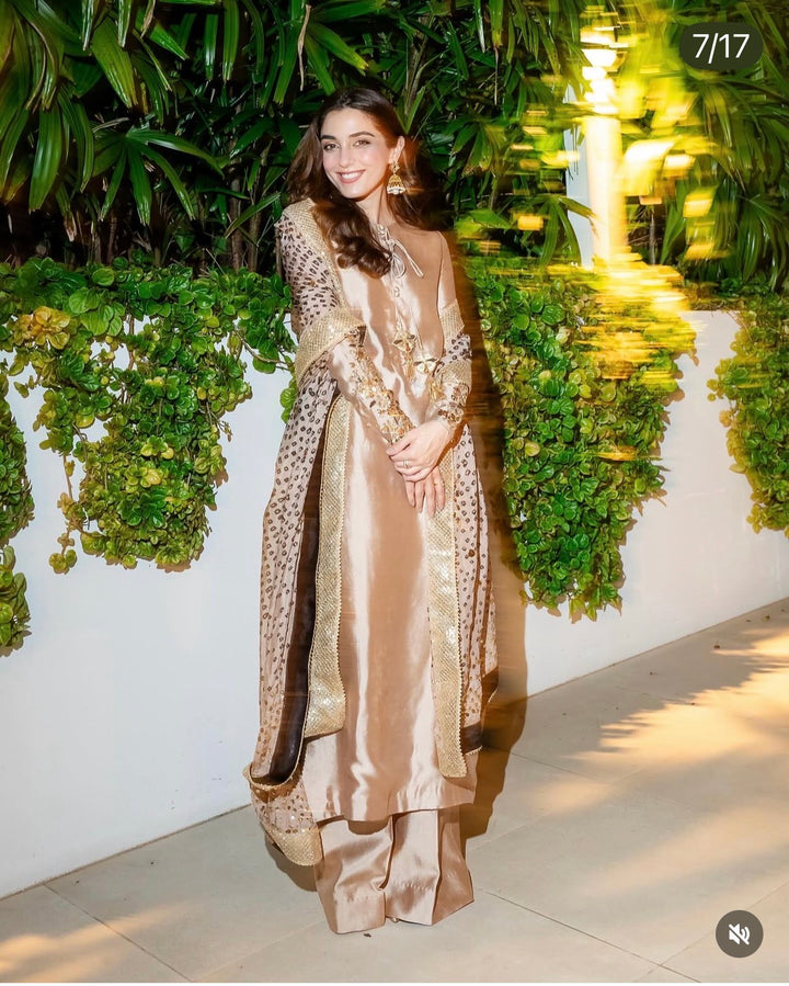 PURE SILK MUKESH CHUNRI SUIT(CUSTOM SERIES) SFCH01