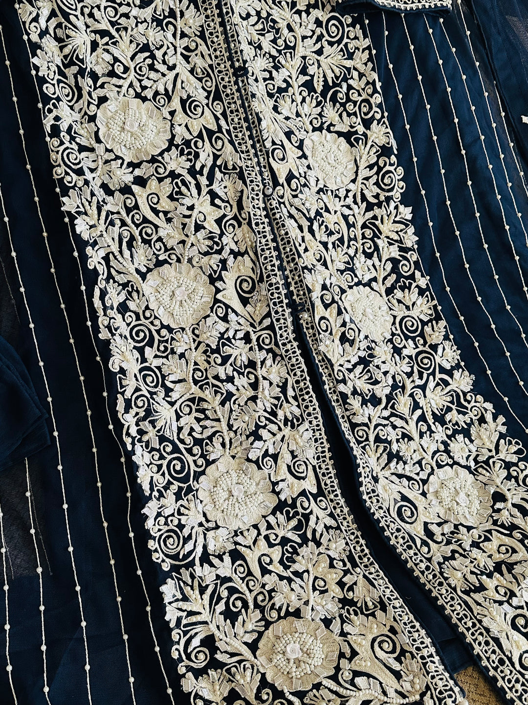 HEAVY PARTYWEAR PEARLWORK SUIT ALPW05