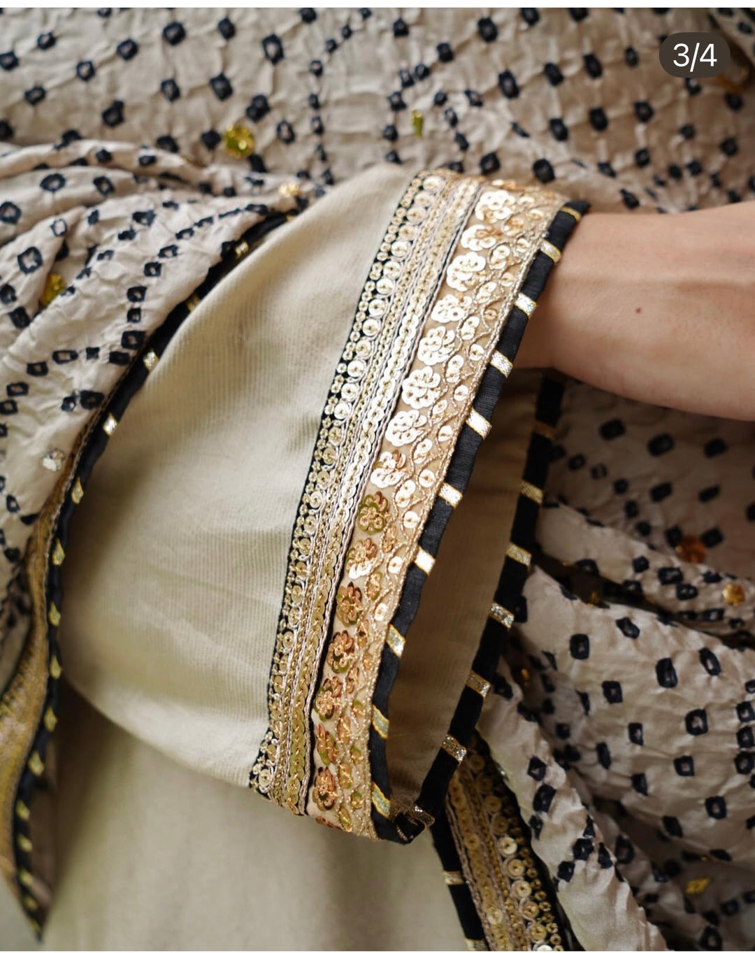 PURE SILK MUKESH CHUNRI SUIT(CUSTOM SERIES) SFCH02