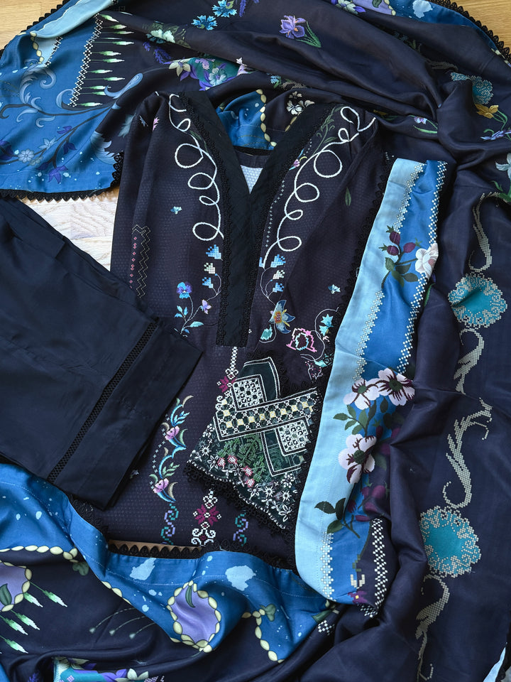 QALAMKAR WINTER COLLECTION SKYE