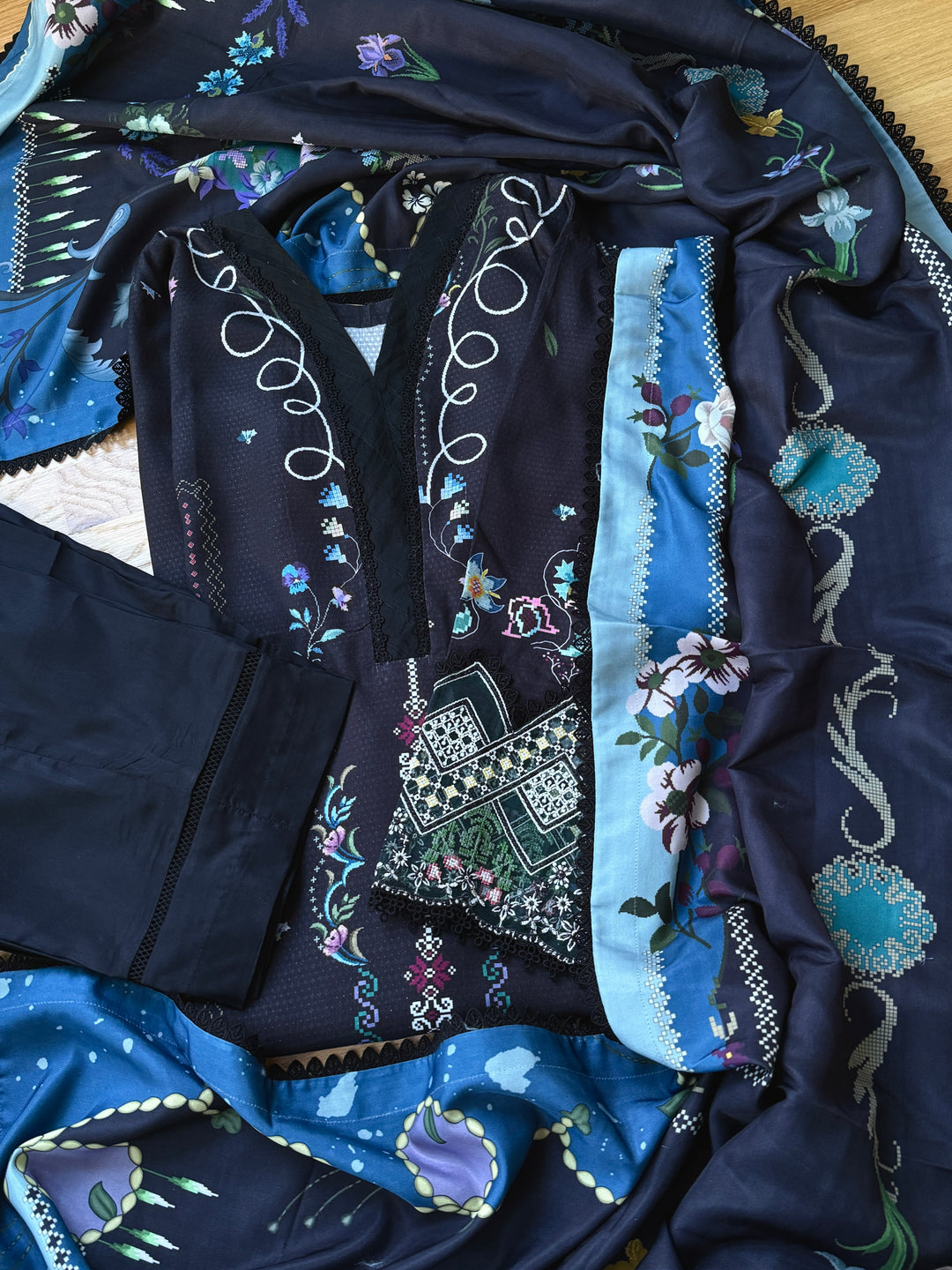 QALAMKAR WINTER COLLECTION SKYE