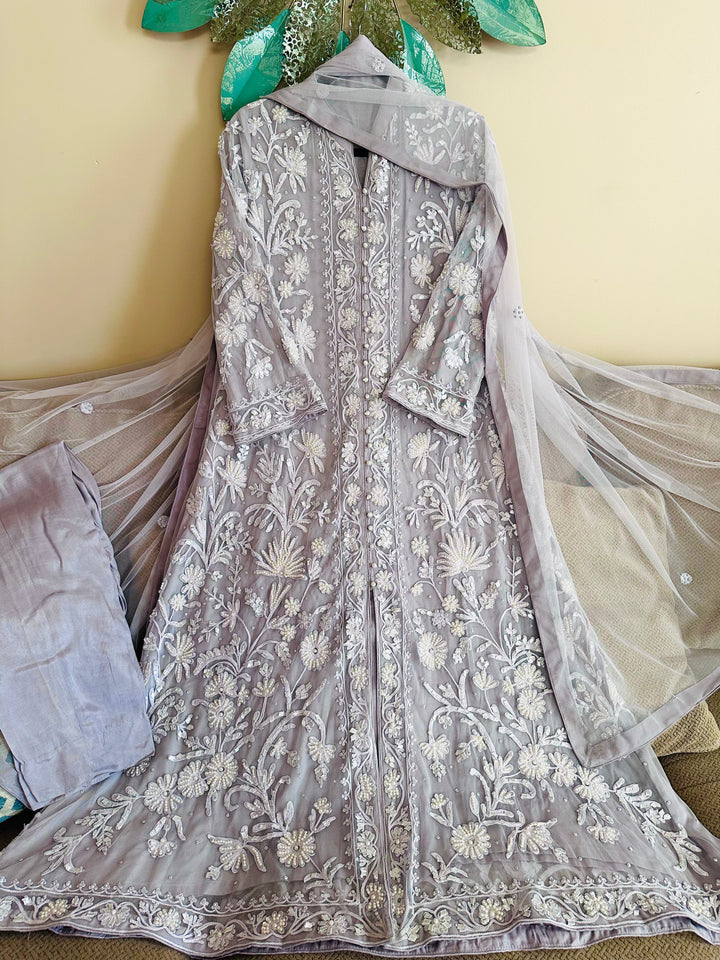 HEAVY PARTYWEAR PEARLWORK SUIT ALPW04