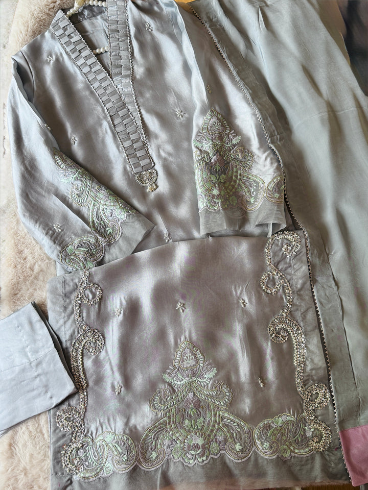 HEAVY PURE SILK CUSTOM PARTYWEAR MUSF11