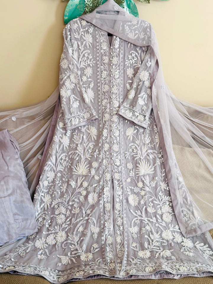 HEAVY PARTYWEAR PEARLWORK SUIT ALPW04