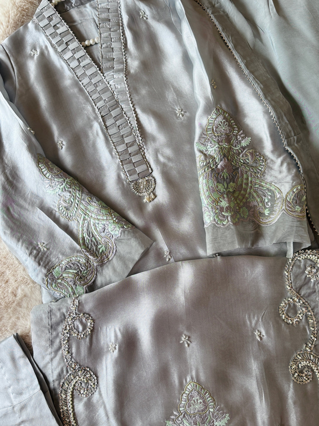 HEAVY PURE SILK CUSTOM PARTYWEAR MUSF11
