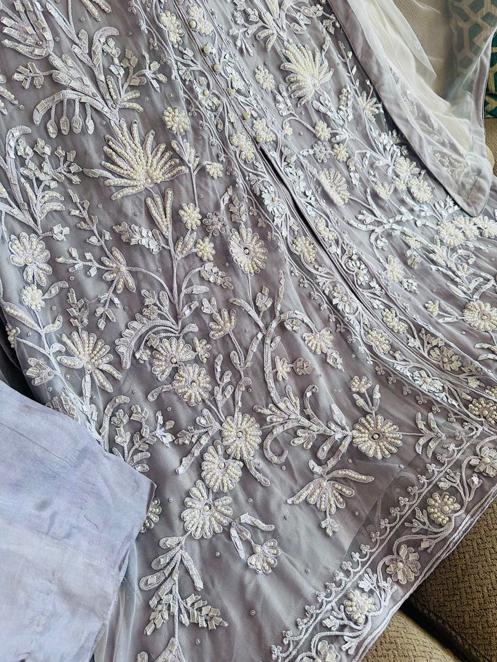 HEAVY PARTYWEAR PEARLWORK SUIT ALPW04
