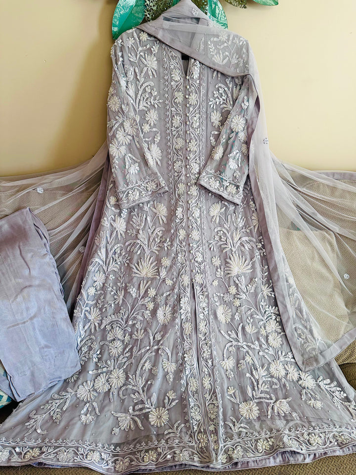 HEAVY PARTYWEAR PEARLWORK SUIT ALPW04