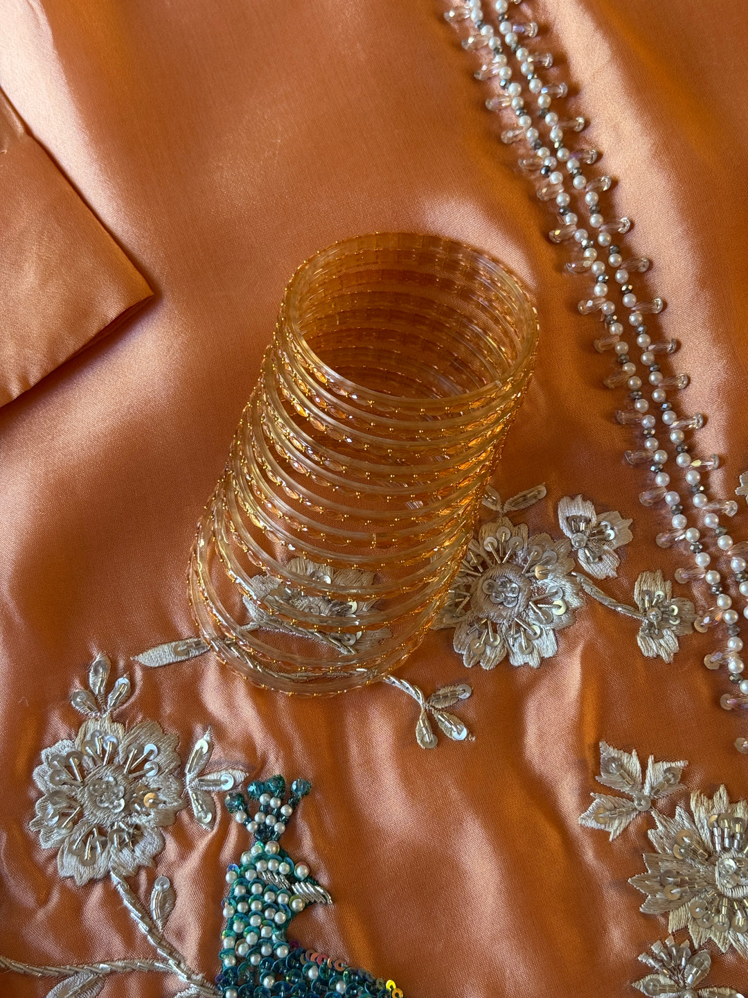 KASHMIRI GUNGROO & GLASS BANGLE SET KGSF05