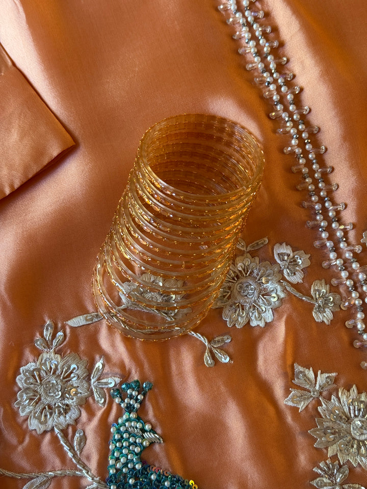 KASHMIRI GUNGROO & GLASS BANGLE SET KGSF05