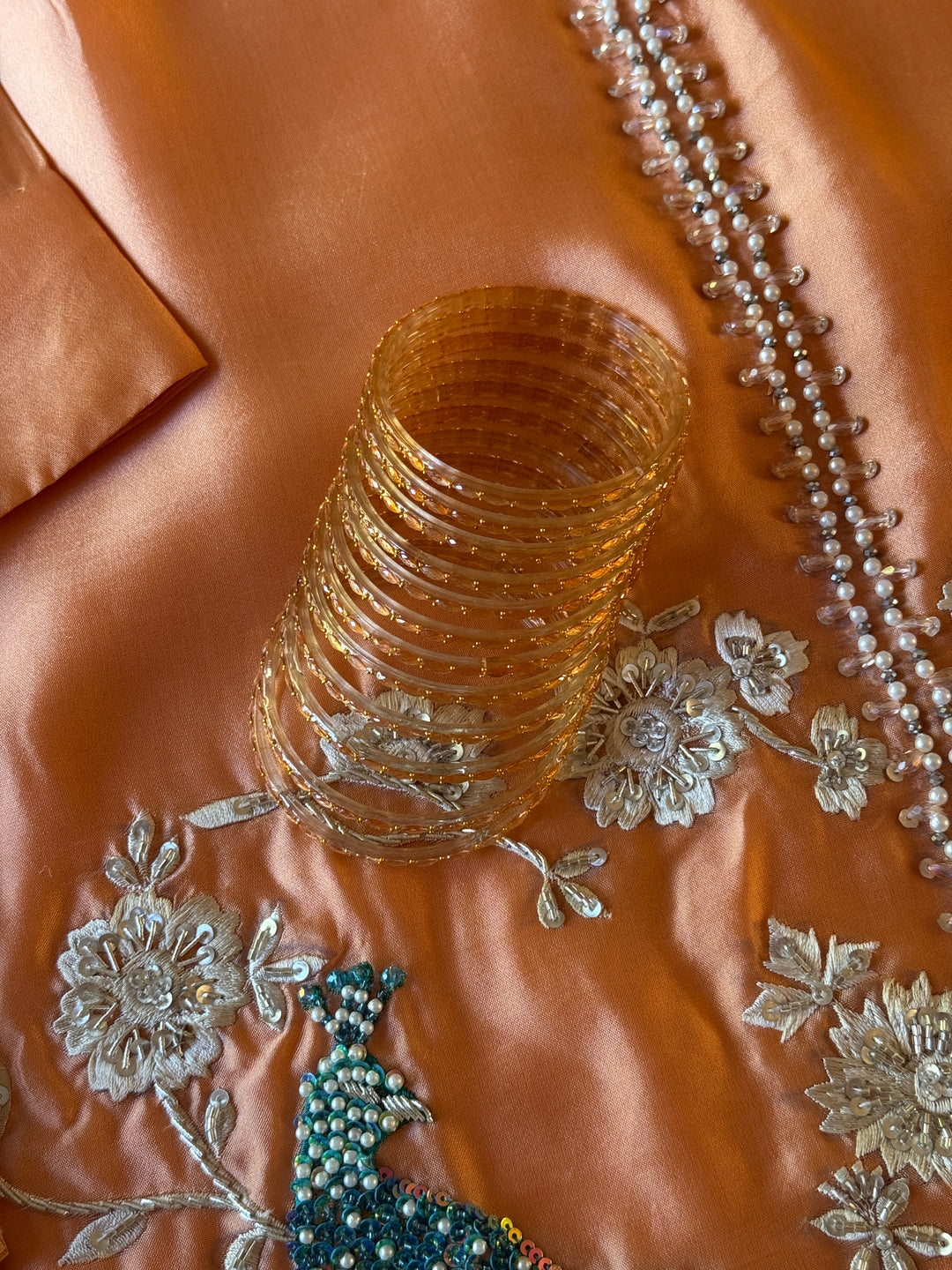 KASHMIRI GUNGROO & GLASS BANGLE SET KGSF05