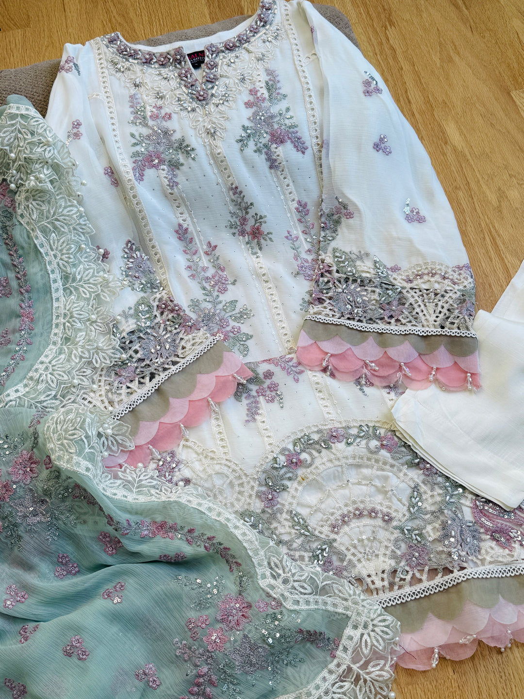 CHIFFON PARTYWEAR SUIT ALPW156