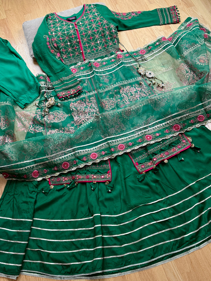 EMBROIDERED PARTYWEAR FROCK ALPW159