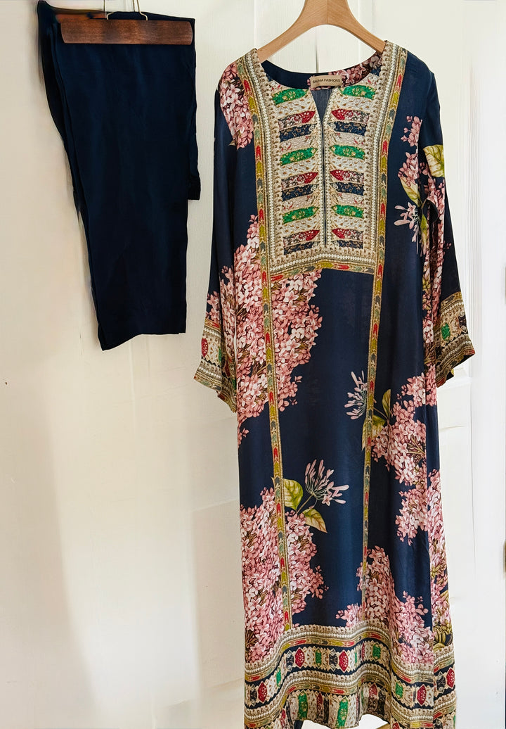 PURE CREPE SILK FUSION KAFTAN SFKF02