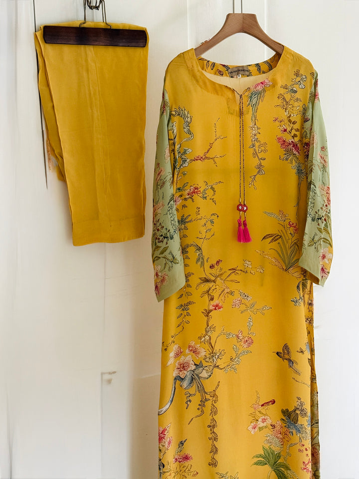 PURE CREPE SILK FUSION KAFTAN SFKF08