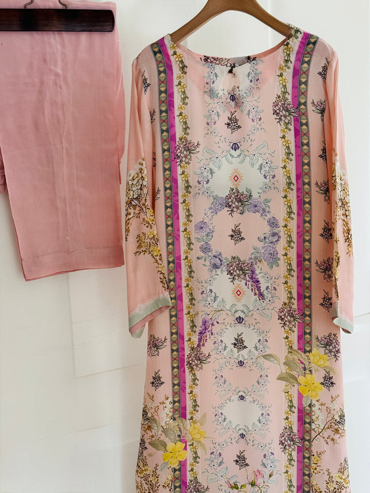PURE CREPE SILK FUSION KAFTAN SFKF03