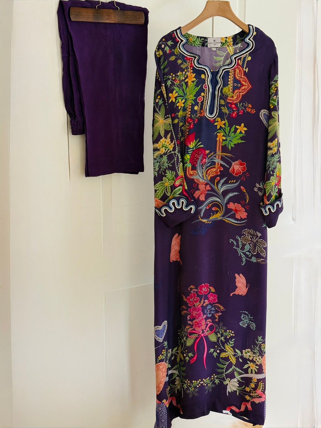 PURE CREPE SILK FUSION KAFTAN SFKF01