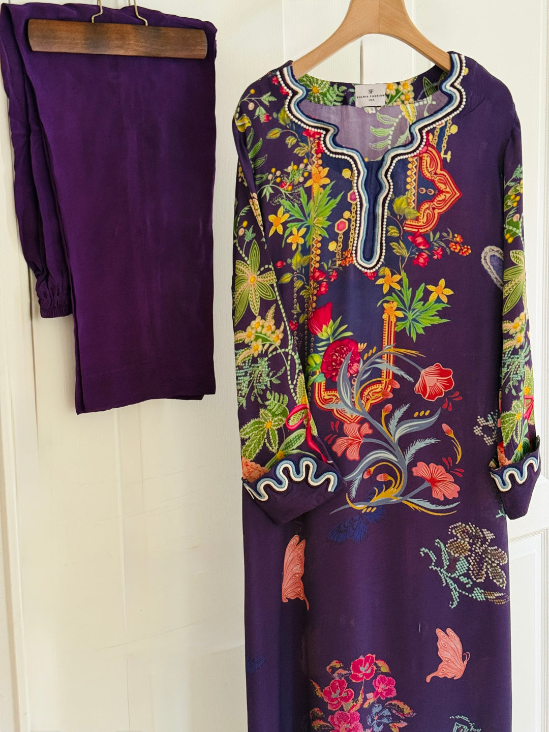 PURE CREPE SILK FUSION KAFTAN SFKF01