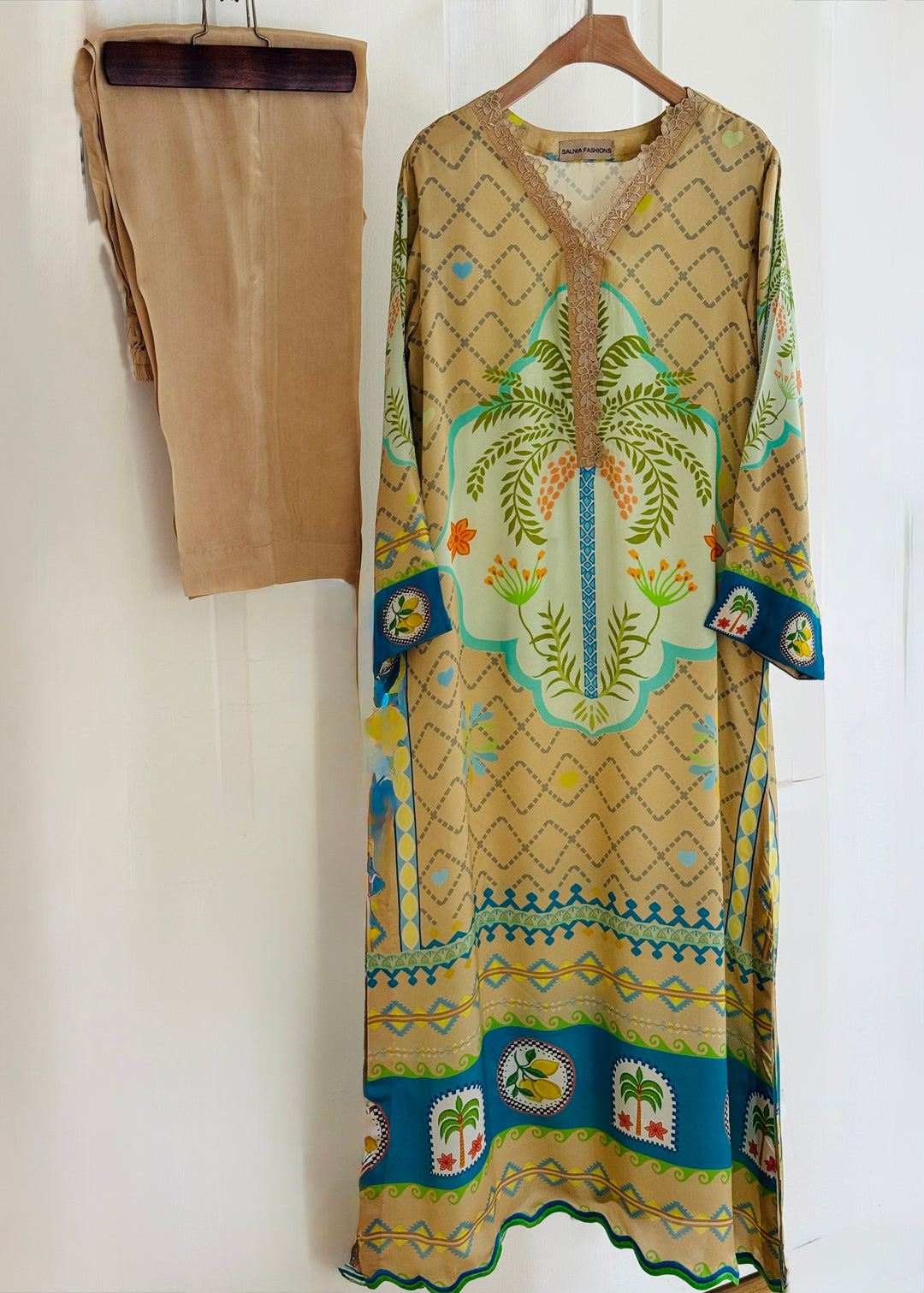 PURE CREPE SILK FUSION KAFTAN SFKF09