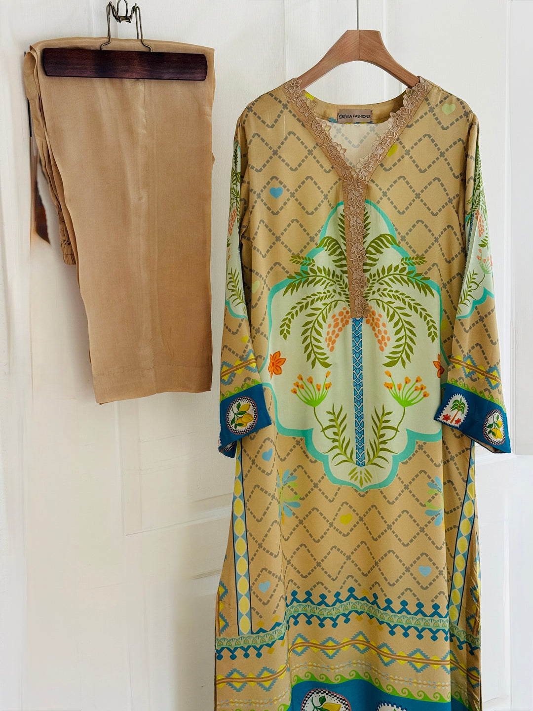 PURE CREPE SILK FUSION KAFTAN SFKF09