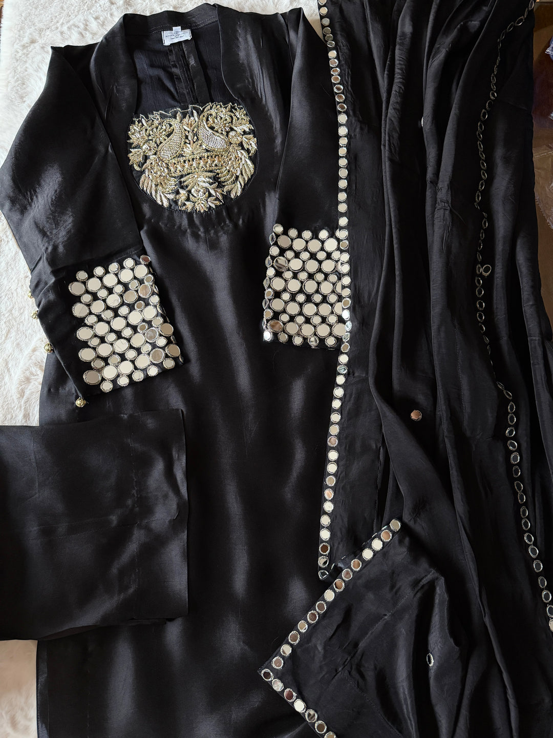 CUSTOM SERIES MIRROR WORK PARTYWEAR SUIT CSSF25