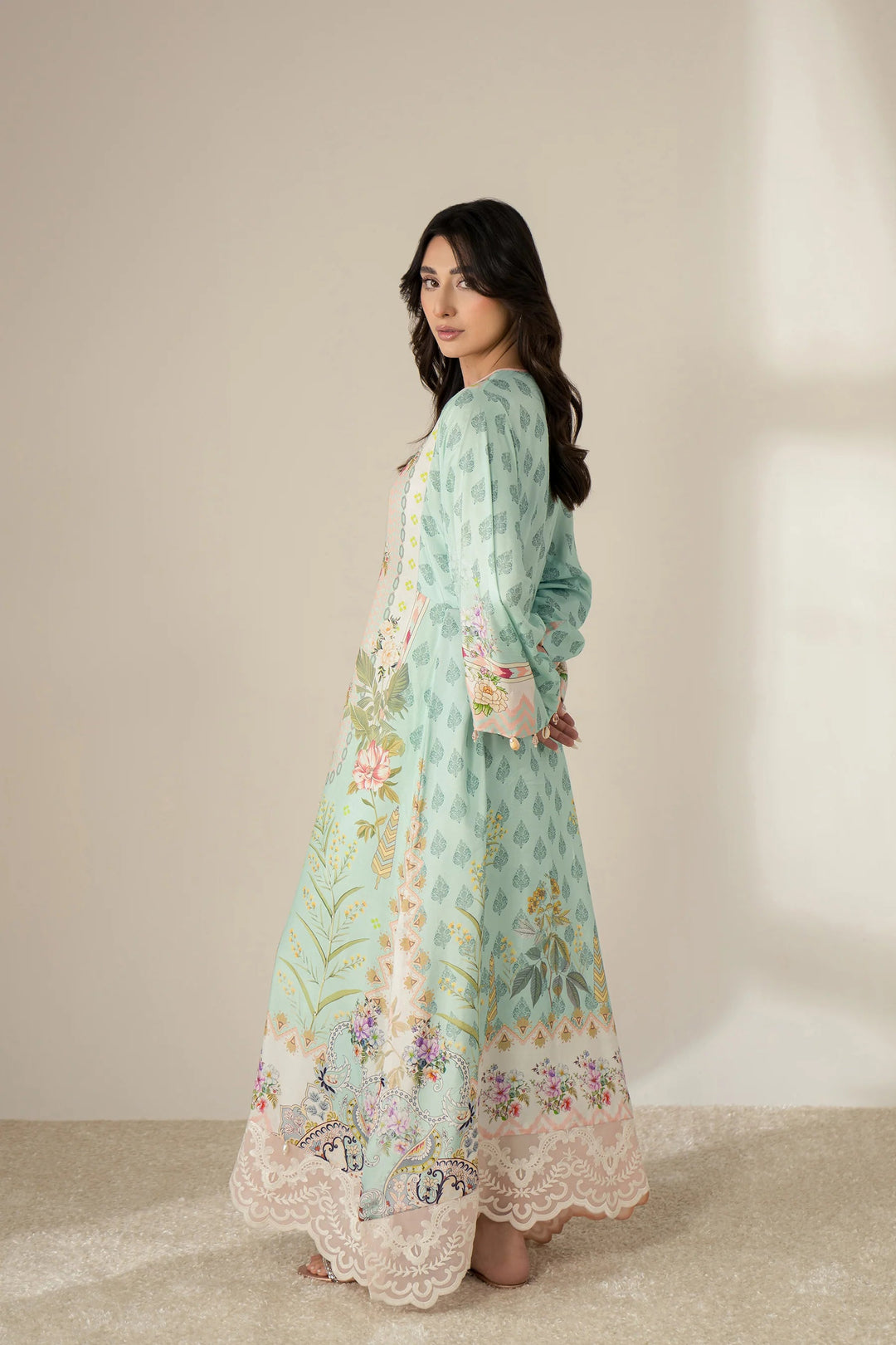 PURE CREPE SILK KAFTAN SET SFKF31