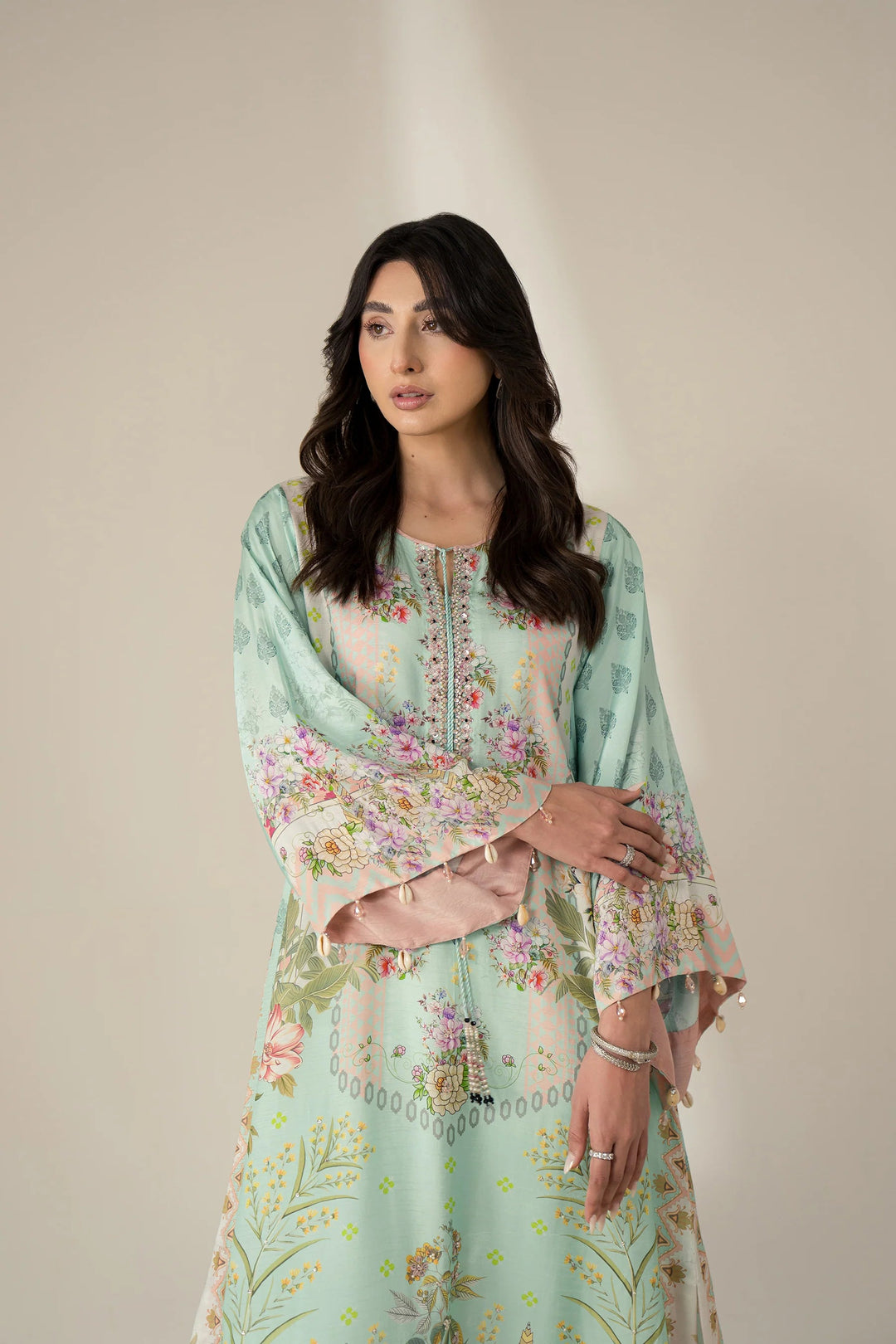 PURE CREPE SILK KAFTAN SET SFKF31