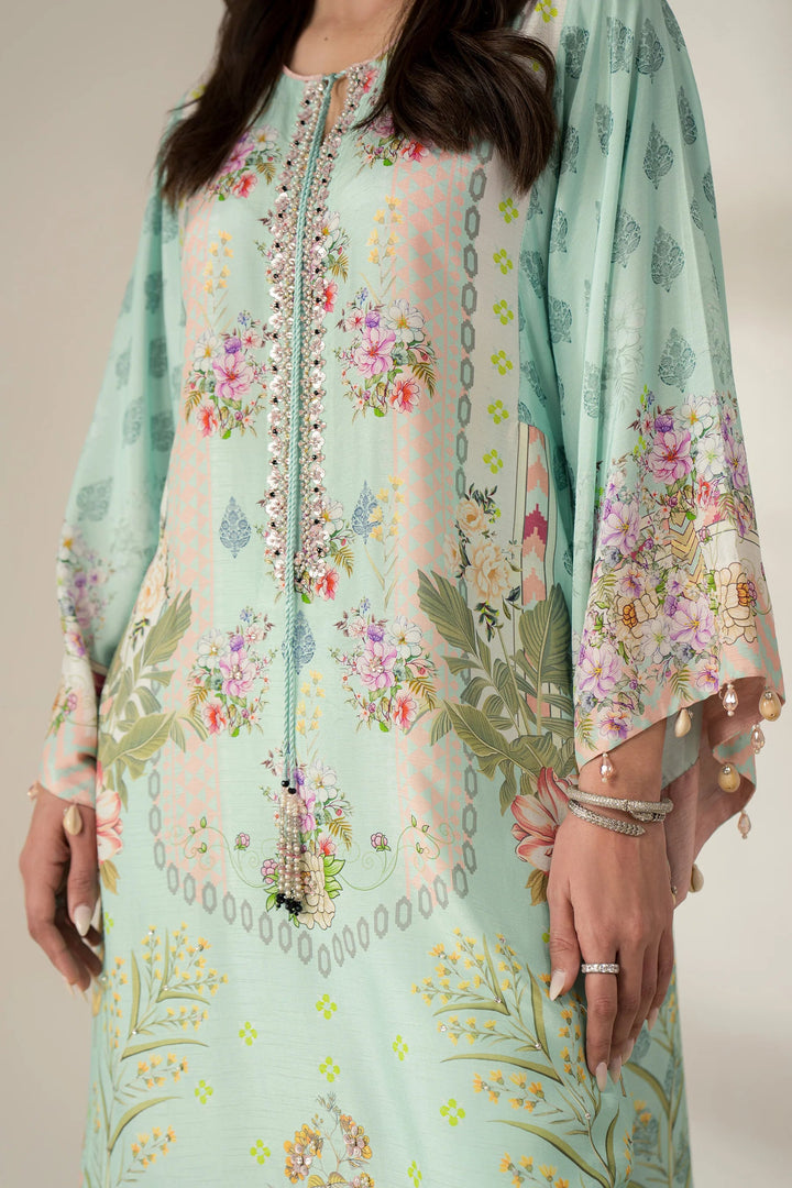 PURE CREPE SILK KAFTAN SET SFKF31