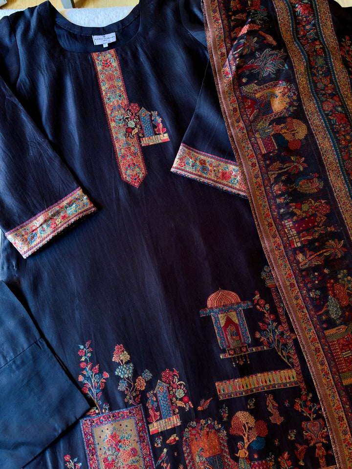 KHANI WOVEN PURE SILK SUIT KNSF03