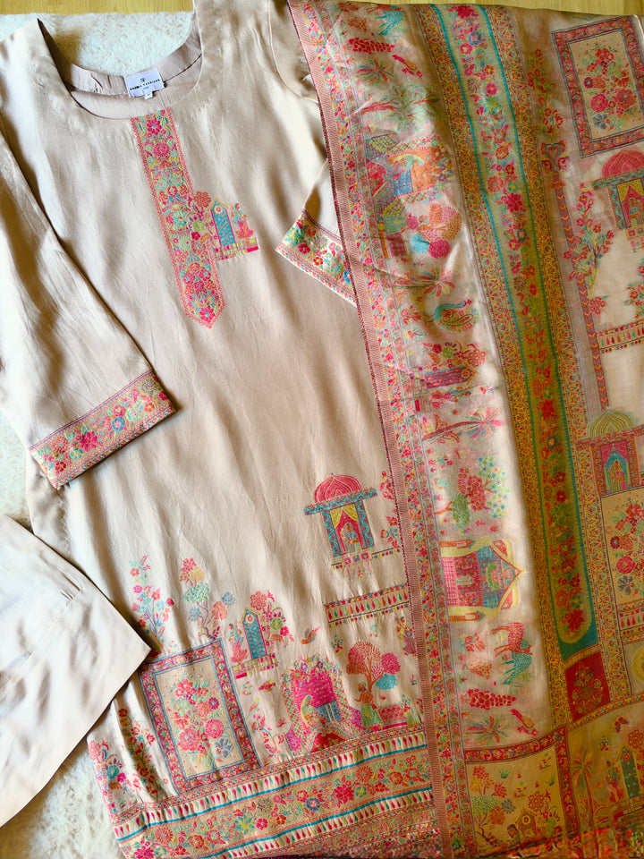 KHANI WOVEN PURE SILK SUIT KNSF02