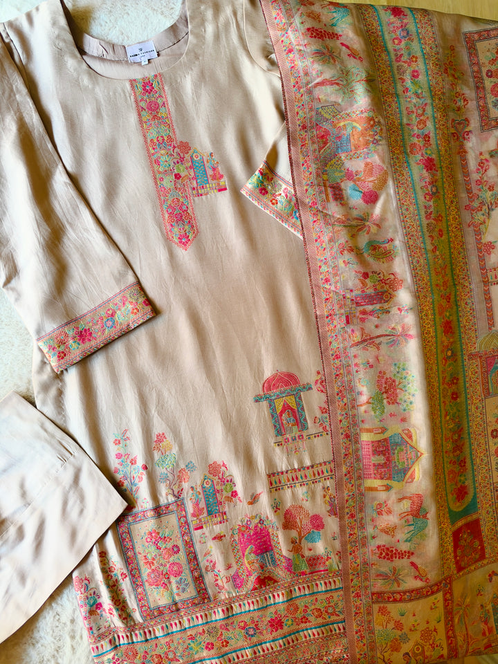 KHANI WOVEN PURE SILK SUIT KNSF02