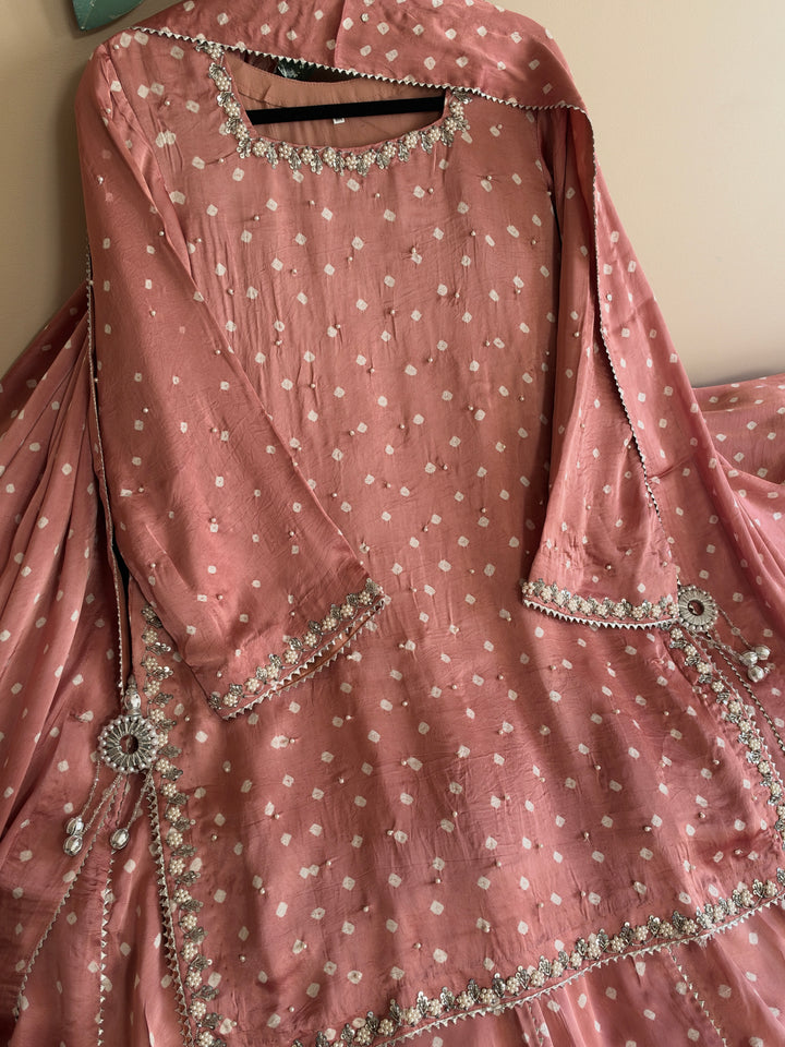 CHUNRI PURE CHARMEUSE SILK SHARARA SUIT SFSH02