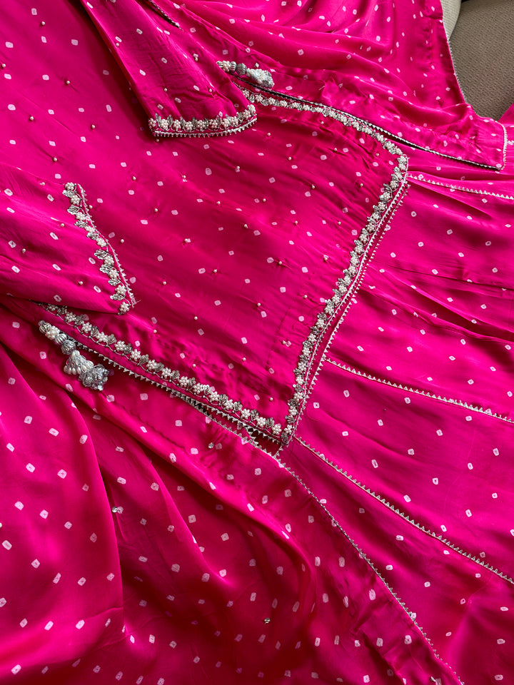 CHUNRI PURE CHARMEUSE SILK SHARARA SUIT SFSH04