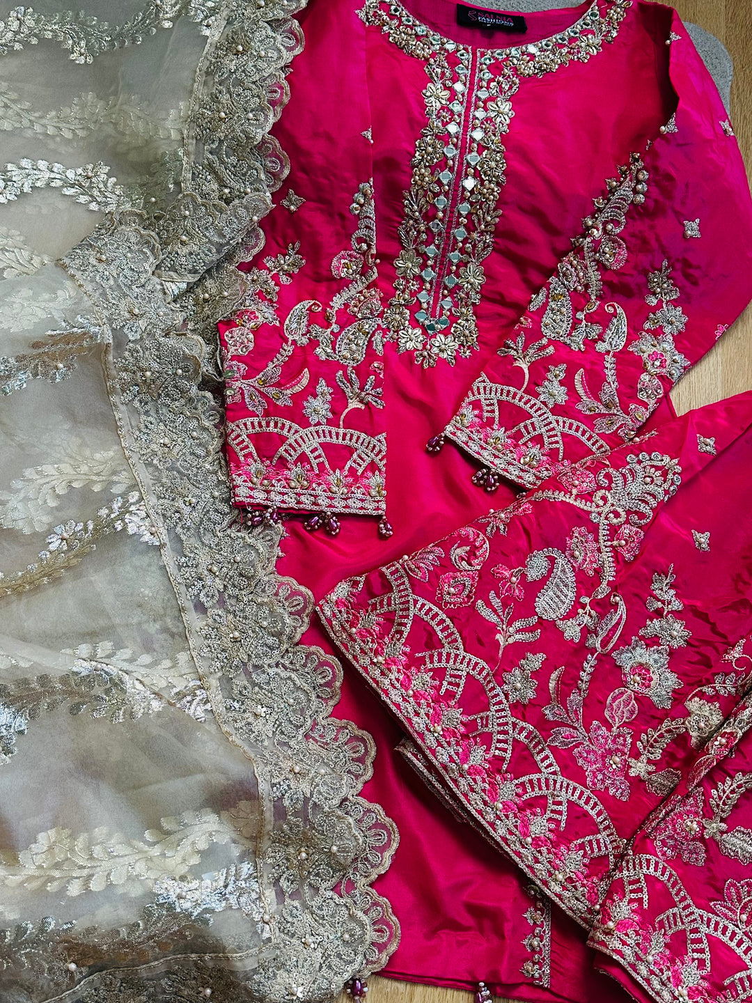 EXQUSITE SILK GHARARA  PARTYWEAR ALPW105
