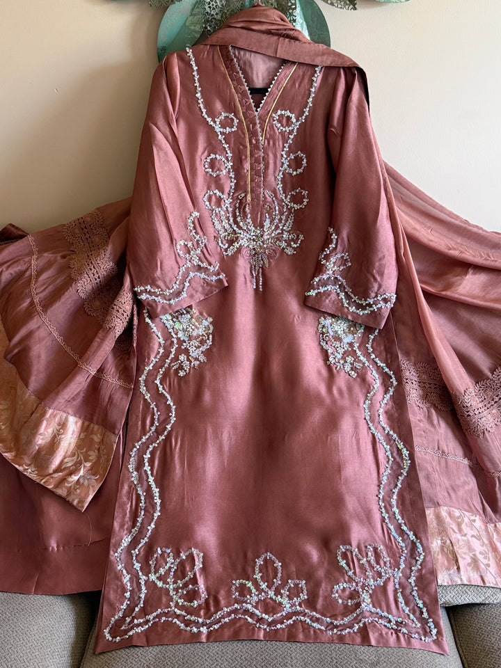 HEAVY PURE SILK CUSTOM PARTYWEAR MUSF04