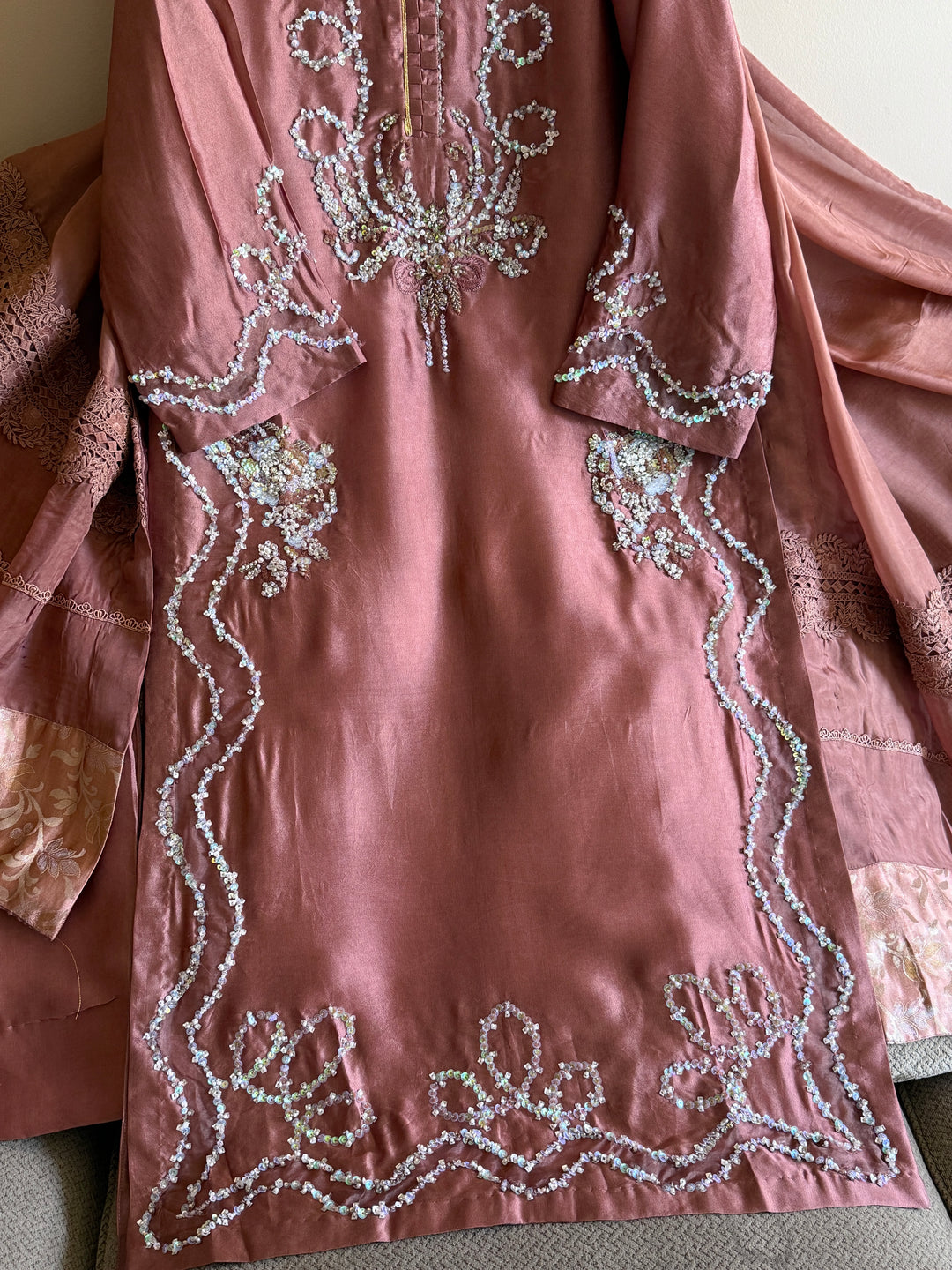 HEAVY PURE SILK CUSTOM PARTYWEAR MUSF04