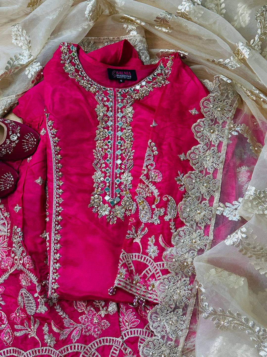 EXQUSITE SILK GHARARA  PARTYWEAR ALPW105