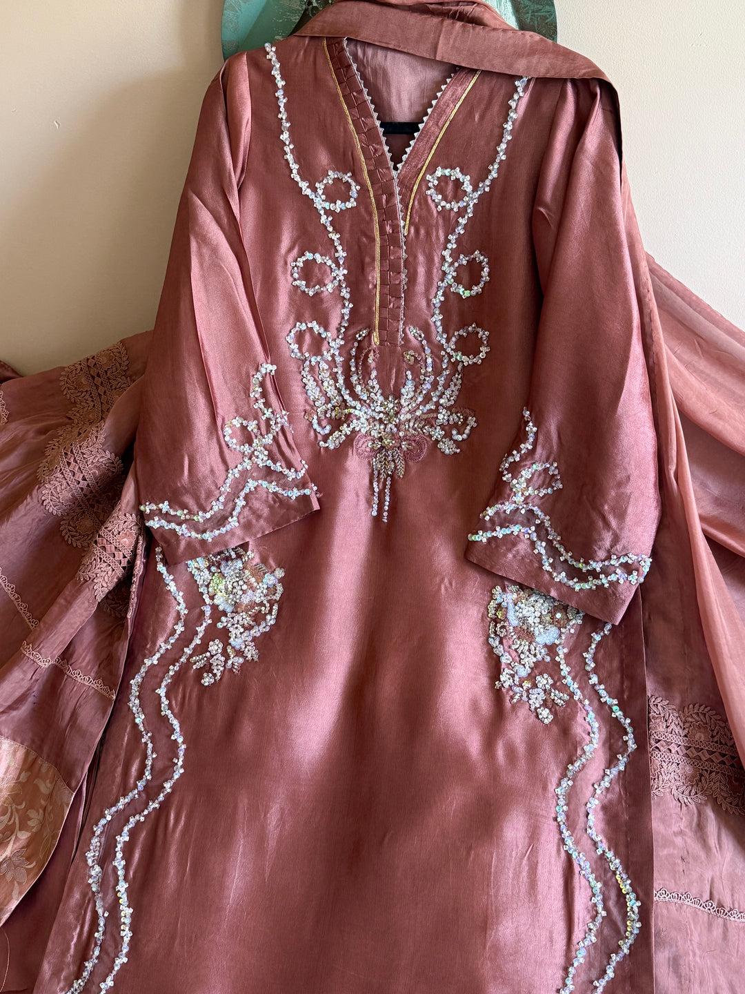 HEAVY PURE SILK CUSTOM PARTYWEAR MUSF04