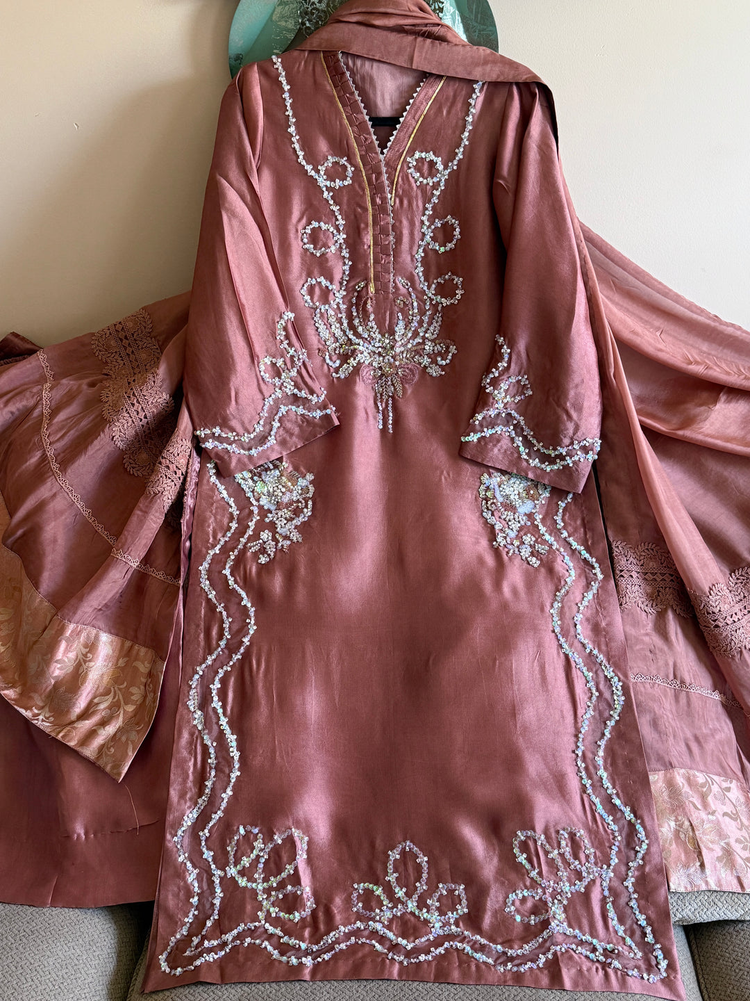 HEAVY PURE SILK CUSTOM PARTYWEAR MUSF04