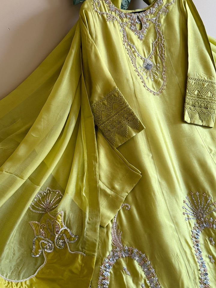 HEAVY PURE SILK CUSTOM PARTYWEAR MUSF03