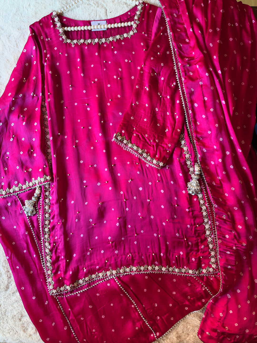 CHUNRI PURE CHARMEUSE SILK SHARARA SUIT SFSH04
