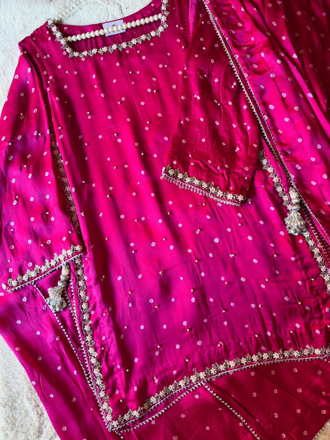 CHUNRI PURE CHARMEUSE SILK SHARARA SUIT SFSH04