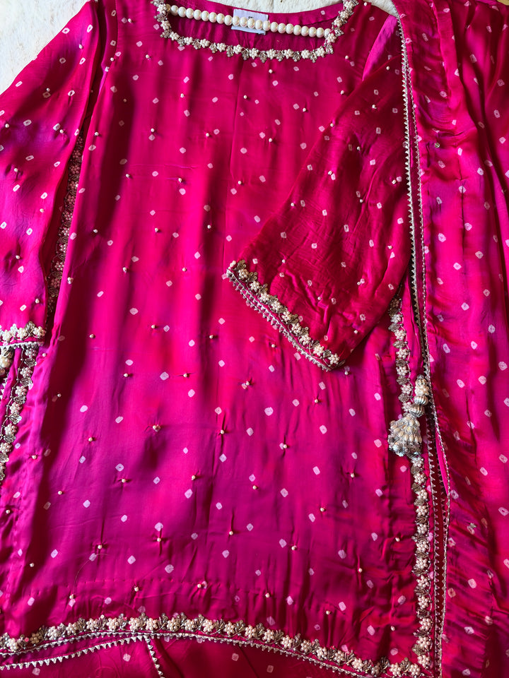 CHUNRI PURE CHARMEUSE SILK SHARARA SUIT SFSH04