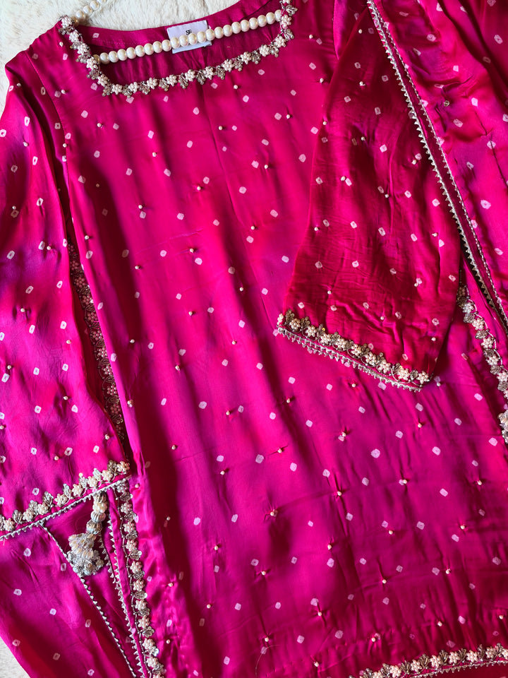 CHUNRI PURE CHARMEUSE SILK SHARARA SUIT SFSH04