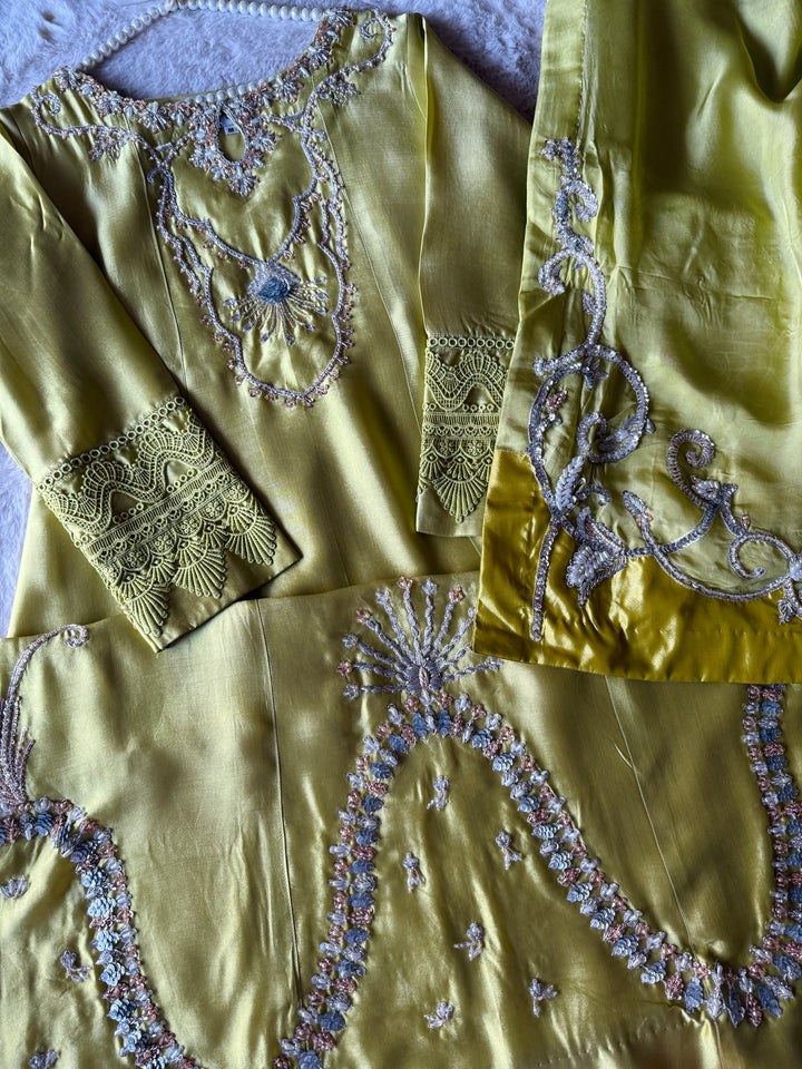 HEAVY PURE SILK CUSTOM PARTYWEAR MUSF03