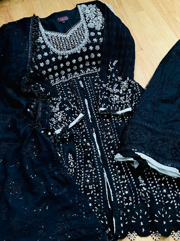 EXQUSITE SILK GHARARA  PARTYWEAR ALPW108